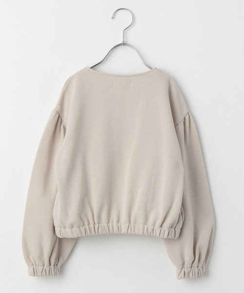 GLOBAL WORK(グローバルワーク)の「【キッズ】イージーDRY/ノーカラーカーディガン/267153(カーディガン/ボレロ・キッズ・アイボリー/ライトパープル・110cm/100cm/120cm/130cm/140cm/150cm/160cm)」の3枚目の写真