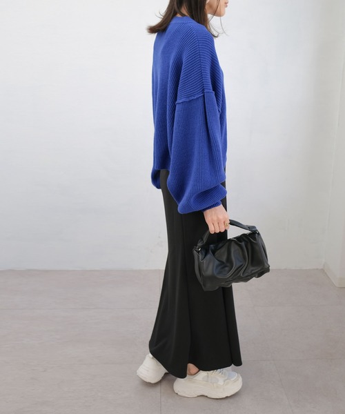 ＡＮＤＪ（アンドジェイ）の「2WAYショルダー付餃子バッグ（ショルダーバッグ・レディース・ブラック/グリーン・M）」の19枚目の写真