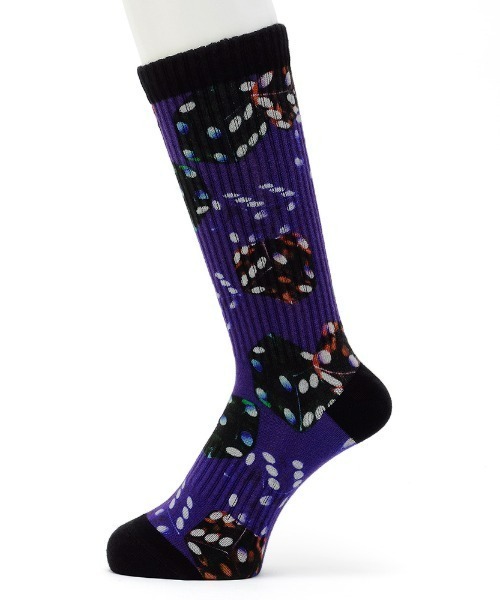 BODY WILD（ボディーワイルド）の「BODY WILD/ボディワイルド　360°プリント　デザインソックス　クルー丈（ソックス/靴下・メンズ・ダークネイビー/オリーブ/ピンク系その他/ブルー系その他/オレンジ系その他/ダークブルー/スカイブルー/ブルー系その他2/レッド系その他/ブラック/ブラックミックス・25-27CM）」の17枚目の写真