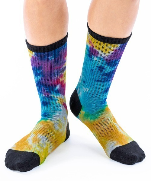 BODY WILD（ボディーワイルド）の「BODY WILD/ボディワイルド　360°プリント　デザインソックス　クルー丈（ソックス/靴下・メンズ・ダークネイビー/オリーブ/ピンク系その他/ブルー系その他/オレンジ系その他/ダークブルー/スカイブルー/ブルー系その他2/レッド系その他/ブラック/ブラックミックス・25-27CM）」の12枚目の写真