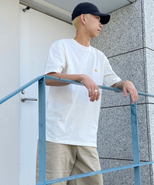 Carhartt WIP(カーハートダブリューアイピー)の「Carhartt WIP/カーハートダブリューアイピー ルーズシルエット ショートスリーブチェイスTシャツ I026391(Tシャツ/カットソー・メンズ・ブルー/ホワイト/ブラック/ホワイト系その他/ネイビー/ホワイト×ゴールド/ダークパープル・XL/M/L/S)」の19枚目の写真