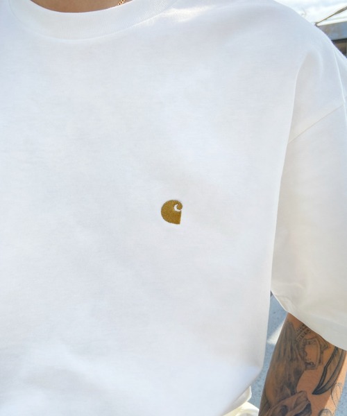 Carhartt WIP(カーハートダブリューアイピー)の「Carhartt WIP/カーハートダブリューアイピー ルーズシルエット ショートスリーブチェイスTシャツ I026391(Tシャツ/カットソー・メンズ・ブルー/ホワイト/ブラック/ホワイト系その他/ネイビー/ホワイト×ゴールド/ダークパープル・XL/M/L/S)」の21枚目の写真