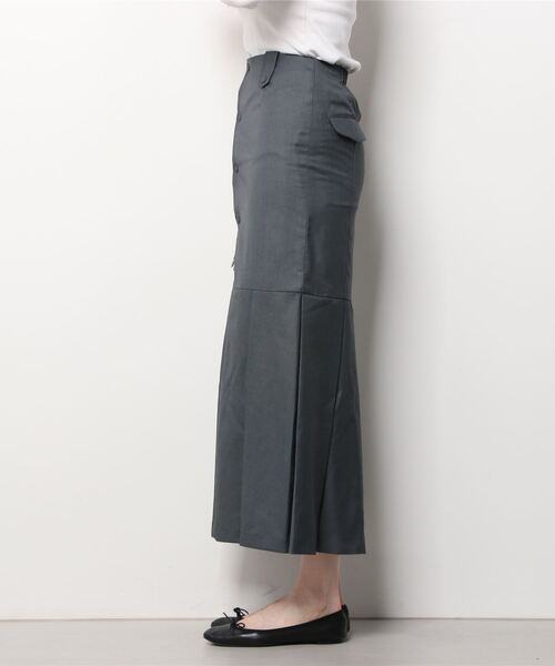 led.tokyo（レッドトウキョウ）の「【led.tokyo】フロントボタンプリーツスカート（スカート・レディース・グレー・S/M）」の5枚目の写真