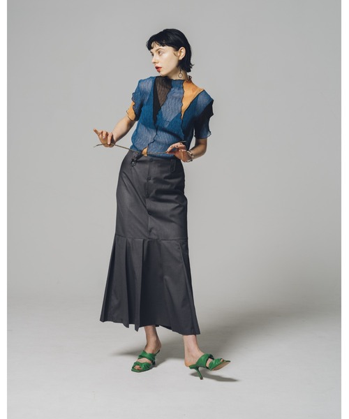 led.tokyo（レッドトウキョウ）の「【led.tokyo】フロントボタンプリーツスカート（スカート・レディース・グレー・S/M）」の15枚目の写真