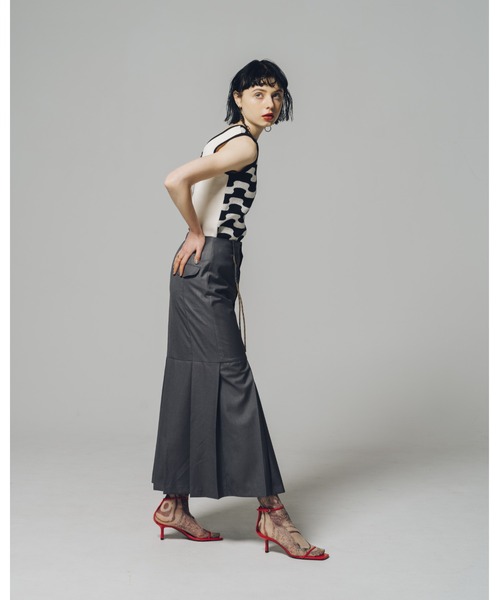 led.tokyo（レッドトウキョウ）の「【led.tokyo】フロントボタンプリーツスカート（スカート・レディース・グレー・S/M）」の17枚目の写真