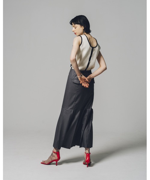 led.tokyo（レッドトウキョウ）の「【led.tokyo】フロントボタンプリーツスカート（スカート・レディース・グレー・S/M）」の18枚目の写真