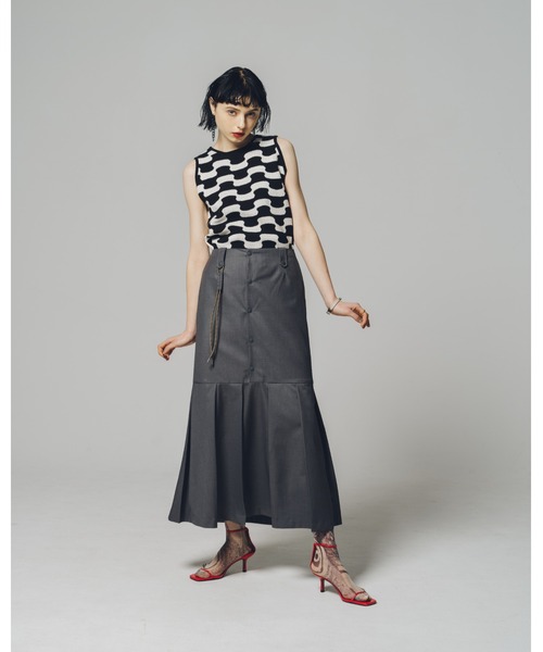 led.tokyo（レッドトウキョウ）の「【led.tokyo】フロントボタンプリーツスカート（スカート・レディース・グレー・S/M）」の19枚目の写真