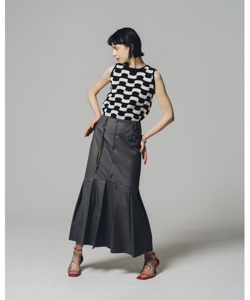 led.tokyo（レッドトウキョウ）の「【led.tokyo】フロントボタンプリーツスカート（スカート・レディース・グレー・S/M）」の21枚目の写真