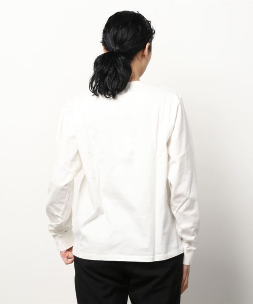 SETTO（セット）の「COMFORT-T：ロングTシャツ（Tシャツ/カットソー・レディース・ブラック/ホワイト/ダークグレー・L/S/M/XS）」の6枚目の写真