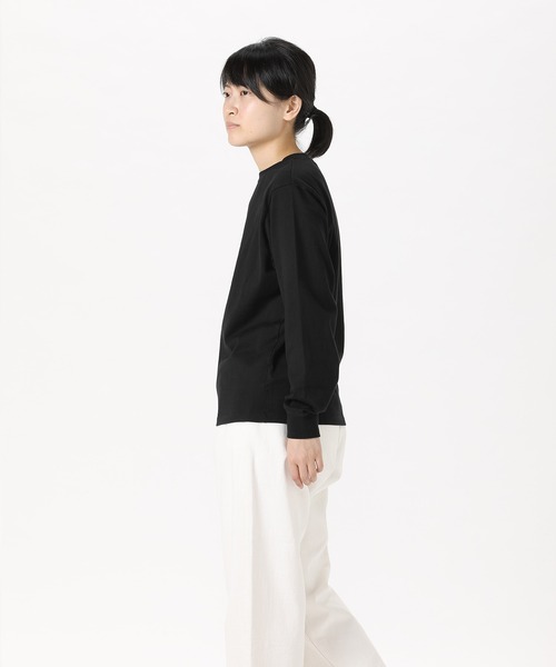 SETTO（セット）の「COMFORT-T：ロングTシャツ（Tシャツ/カットソー・レディース・ブラック/ホワイト/ダークグレー・L/S/M/XS）」の17枚目の写真