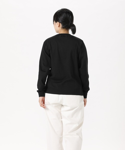 SETTO（セット）の「COMFORT-T：ロングTシャツ（Tシャツ/カットソー・レディース・ブラック/ホワイト/ダークグレー・L/S/M/XS）」の22枚目の写真