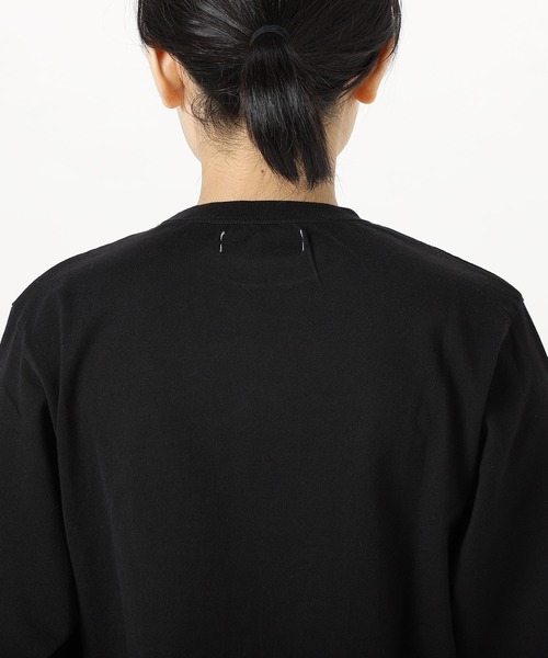 SETTO（セット）の「COMFORT-T：ロングTシャツ（Tシャツ/カットソー・レディース・ブラック/ホワイト/ダークグレー・L/S/M/XS）」の15枚目の写真