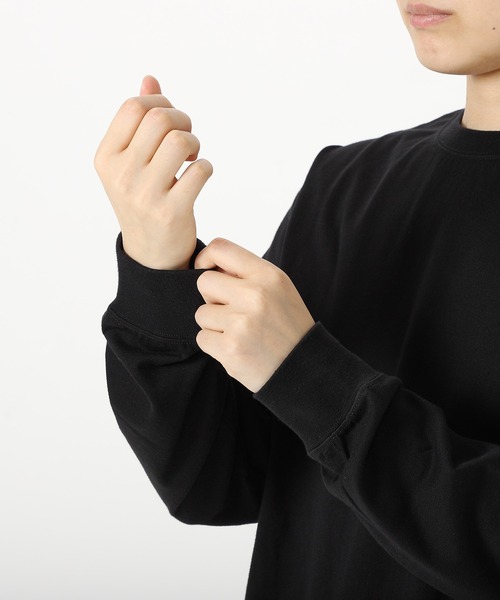 SETTO（セット）の「COMFORT-T：ロングTシャツ（Tシャツ/カットソー・レディース・ブラック/ホワイト/ダークグレー・L/S/M/XS）」の5枚目の写真