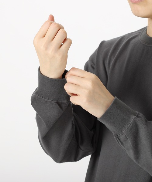 SETTO（セット）の「COMFORT-T：ロングTシャツ（Tシャツ/カットソー・レディース・ブラック/ホワイト/ダークグレー・L/S/M/XS）」の13枚目の写真