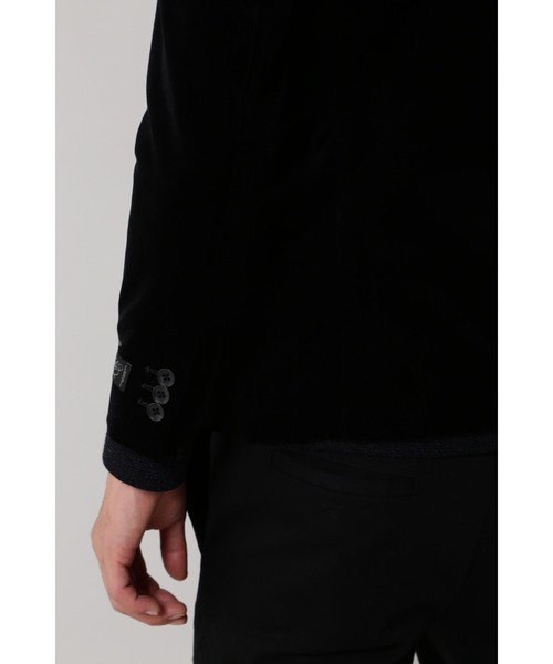 HIGH STREET(ハイストリート)の「HIGH STREET∴Pontoglioベッチンジャケット(テーラードジャケット・メンズ・ブラック/カーキ・S/M)」の9枚目の写真