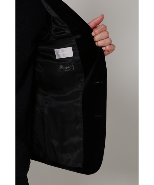 HIGH STREET(ハイストリート)の「HIGH STREET∴Pontoglioベッチンジャケット(テーラードジャケット・メンズ・ブラック/カーキ・S/M)」の11枚目の写真
