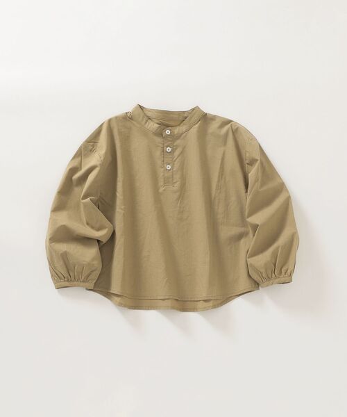 SHIPS any（シップス エニィ）の「SHIPS any: リラックス プルオーバー ブラウス<KIDS>◇（シャツ/ブラウス・キッズ・ベージュ/ライトブルー・S(110-120)/M(125-135)/L(140-150)）」の8枚目の写真