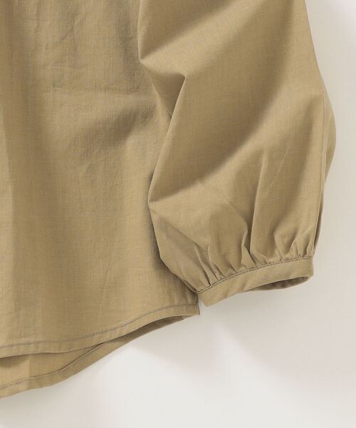 SHIPS any（シップス エニィ）の「SHIPS any: リラックス プルオーバー ブラウス<KIDS>◇（シャツ/ブラウス・キッズ・ベージュ/ライトブルー・S(110-120)/M(125-135)/L(140-150)）」の11枚目の写真