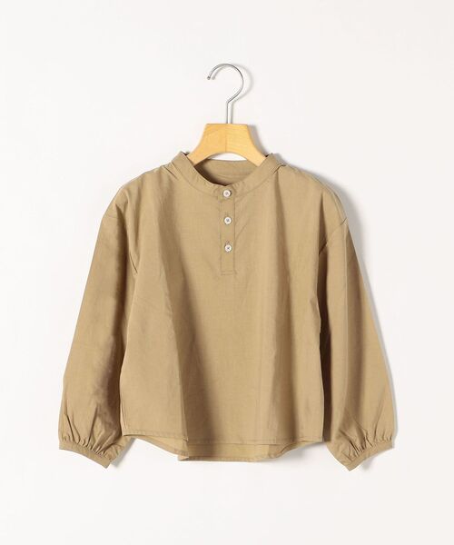 SHIPS any（シップス エニィ）の「SHIPS any: リラックス プルオーバー ブラウス<KIDS>◇（シャツ/ブラウス・キッズ・ベージュ/ライトブルー・S(110-120)/M(125-135)/L(140-150)）」の14枚目の写真