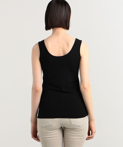 TOMORROWLAND （トゥモローランド）の「セルロースジャージー タンクトップ（タンクトップ・レディース・ホワイト/ブラック・S）」の7枚目の写真