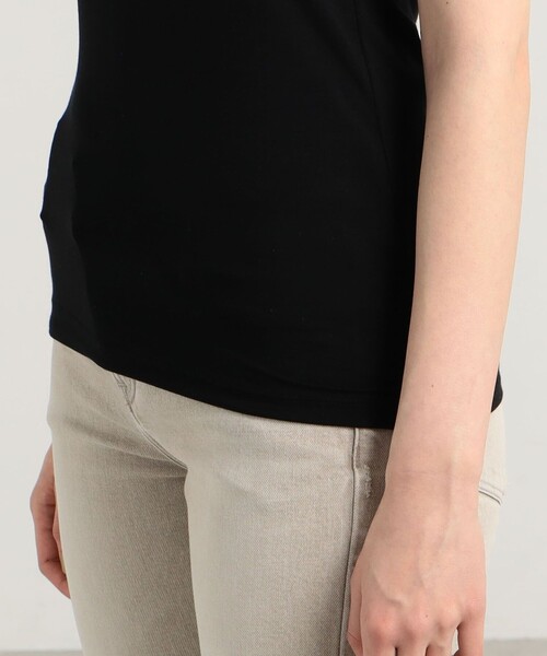 TOMORROWLAND （トゥモローランド）の「セルロースジャージー タンクトップ（タンクトップ・レディース・ホワイト/ブラック・S）」の4枚目の写真