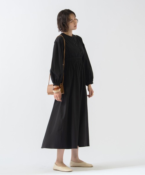 HANNE（アン）の「レイヤード風ワンピース（ワンピース・レディース・ブラック・フリー）」の9枚目の写真