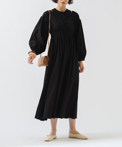 HANNE（アン）の「レイヤード風ワンピース（ワンピース・レディース・ブラック・フリー）」の6枚目の写真