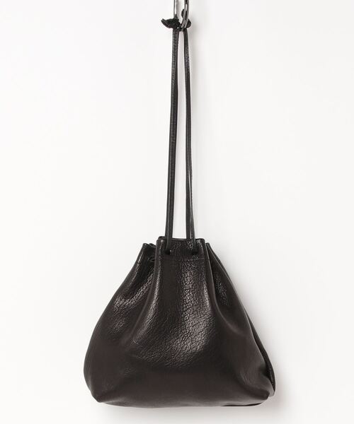 MASTER&Co（マスターアンドコー）の「MASTER & CO./マスターアンドコー GOAT DRAWSTRING BAG 巾着バッグ（ショルダーバッグ・レディース・ブラック・FREE）」の2枚目の写真