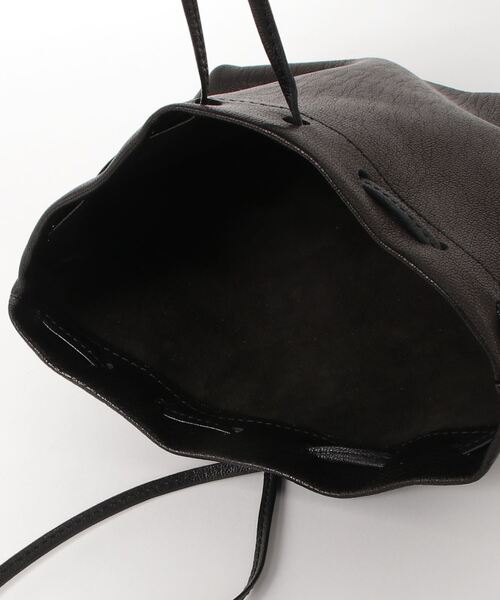 MASTER&Co（マスターアンドコー）の「MASTER & CO./マスターアンドコー GOAT DRAWSTRING BAG 巾着バッグ（ショルダーバッグ・レディース・ブラック・FREE）」の4枚目の写真
