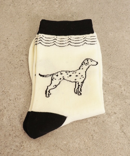 emesuelee（エメスーリー）の「犬モチーフソックス（ソックス/靴下・レディース・ネイビー/ブラック/ブラック系1/グリーン/グレー・フリー）」の19枚目の写真
