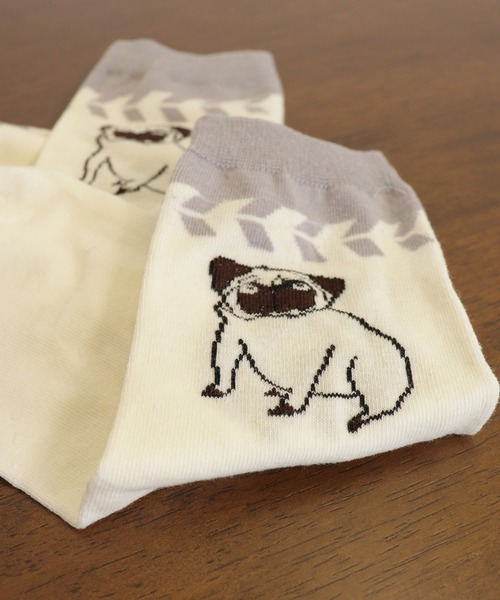 emesuelee（エメスーリー）の「犬モチーフソックス（ソックス/靴下・レディース・ネイビー/ブラック/ブラック系1/グリーン/グレー・フリー）」の11枚目の写真