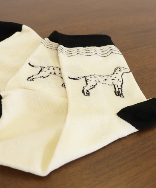 emesuelee（エメスーリー）の「犬モチーフソックス（ソックス/靴下・レディース・ネイビー/ブラック/ブラック系1/グリーン/グレー・フリー）」の13枚目の写真