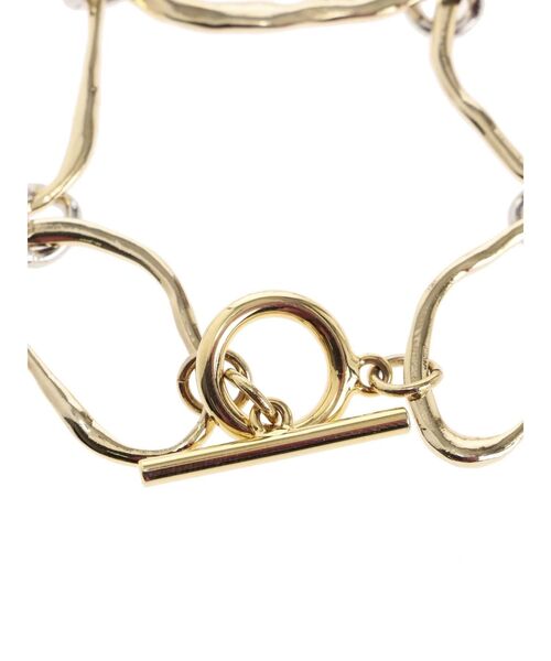 LAGUNAMOON（ラグナムーン）の「フォルムミックスチェーンブレスレット（ブレスレット・レディース・シルバー/ゴールド・FREE）」の6枚目の写真