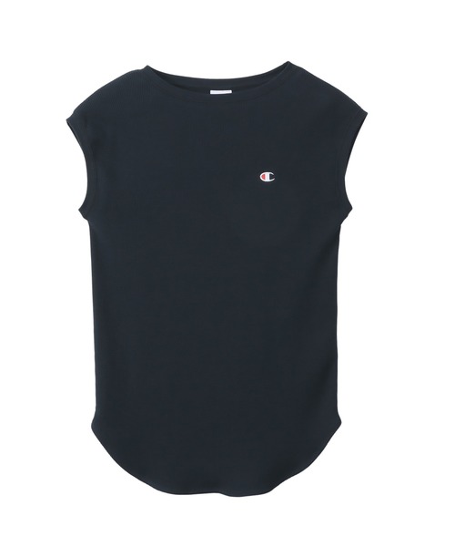 Champion（チャンピオン）の「【Champion/チャンピオン】レディース スリーブレスシャツ（Tシャツ/カットソー・レディース・ホワイト/グリーン系その他4/ネイビー/ベージュ系その他3・MEDIUM/LARGE）」の4枚目の写真