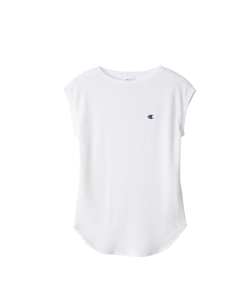 Champion（チャンピオン）の「【Champion/チャンピオン】レディース スリーブレスシャツ（Tシャツ/カットソー・レディース・ホワイト/グリーン系その他4/ネイビー/ベージュ系その他3・MEDIUM/LARGE）」の2枚目の写真