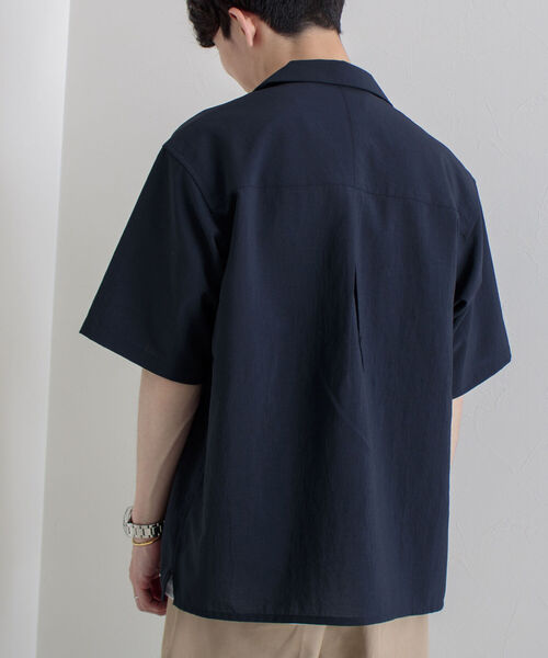 GLOSTER（グロスター）の「【GLOSTER/グロスター】EVALET QUICK DRY オープンカラーシャツ 吸水・吸汗・速乾（シャツ/ブラウス・メンズ・ホワイト/チャコールグレー/ネイビー・MEDIUM/LARGE）」の9枚目の写真