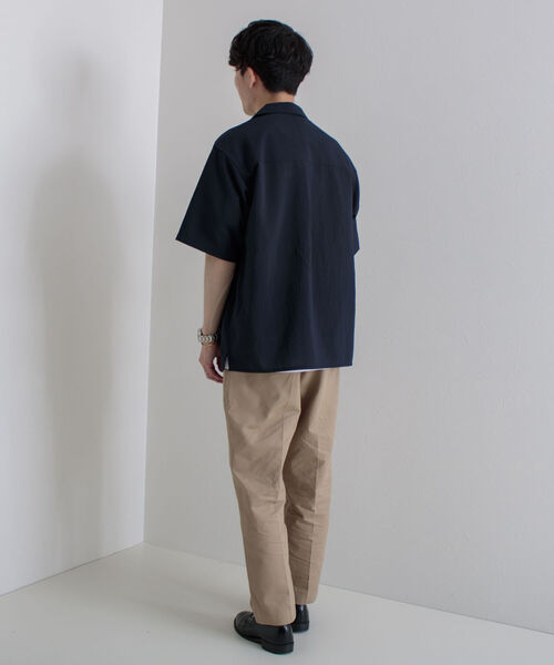 GLOSTER（グロスター）の「【GLOSTER/グロスター】EVALET QUICK DRY オープンカラーシャツ 吸水・吸汗・速乾（シャツ/ブラウス・メンズ・ホワイト/チャコールグレー/ネイビー・MEDIUM/LARGE）」の8枚目の写真