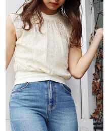 シアーレースショートトップス