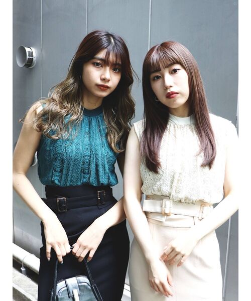 MURUA（ムルーア）の「シアーレースショートトップス（シャツ/ブラウス・レディース・ブラック/グリーン/ベージュ・FREE）」の21枚目の写真