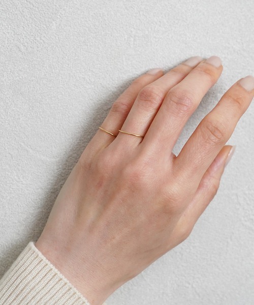 ISOLATION（アイソレーション）の「【ISOLATION / アイソレーション】K18 YG Ring  / ゴールドリング（リング・レディース・ゴールド・#7/#3/#11/#13/#9/#5）」の4枚目の写真