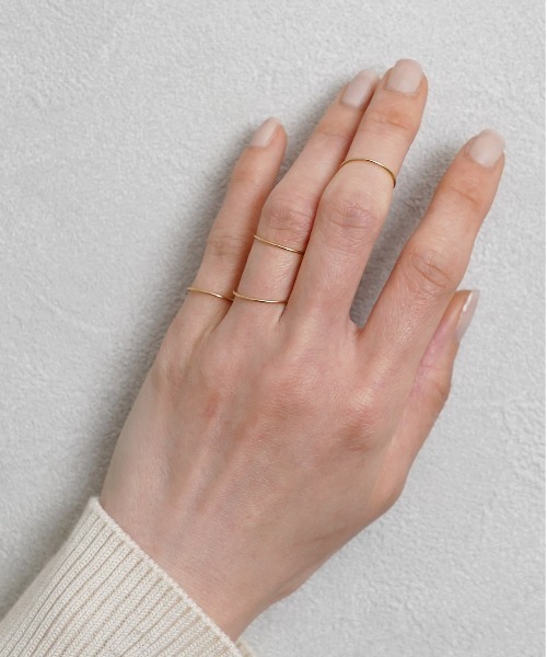 ISOLATION（アイソレーション）の「【ISOLATION / アイソレーション】K18 YG Ring  / ゴールドリング（リング・レディース・ゴールド・#7/#3/#11/#13/#9/#5）」の5枚目の写真