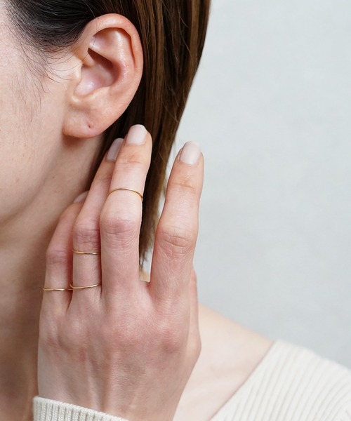 ISOLATION（アイソレーション）の「【ISOLATION / アイソレーション】K18 YG Ring  / ゴールドリング（リング・レディース・ゴールド・#7/#3/#11/#13/#9/#5）」の6枚目の写真