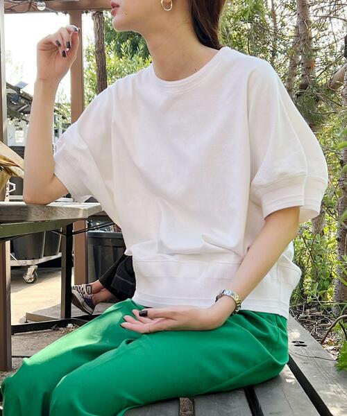 coen(コーエン)の「アミタテリブドルマンプルオーバー(Tシャツ/カットソー・レディース・ホワイト/ネイビー/オレンジ/ダークグレー・M/L)」の2枚目の写真