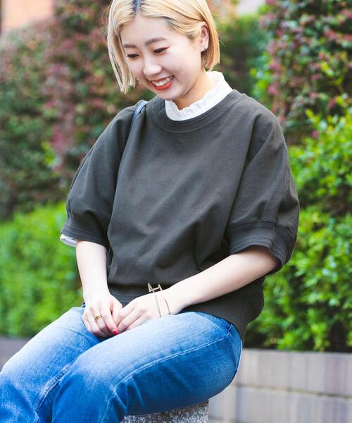 coen(コーエン)の「アミタテリブドルマンプルオーバー(Tシャツ/カットソー・レディース・ホワイト/ネイビー/オレンジ/ダークグレー・M/L)」の19枚目の写真