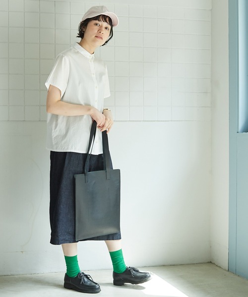 bulle de savon（ビュルデサボン）の「△itsumo　カド衿半袖シャツ（シャツ/ブラウス・レディース・ホワイト/その他・FREE）」の10枚目の写真