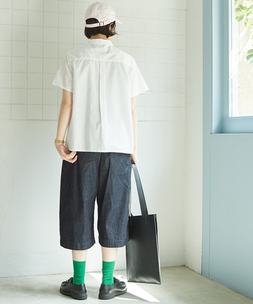 bulle de savon（ビュルデサボン）の「△itsumo　カド衿半袖シャツ（シャツ/ブラウス・レディース・ホワイト/その他・FREE）」の16枚目の写真