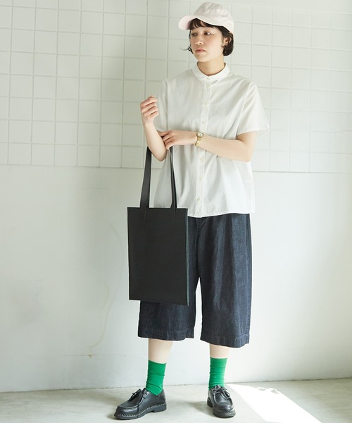 bulle de savon（ビュルデサボン）の「△itsumo　カド衿半袖シャツ（シャツ/ブラウス・レディース・ホワイト/その他・FREE）」の8枚目の写真