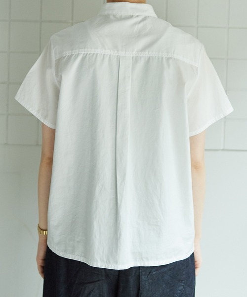 bulle de savon（ビュルデサボン）の「△itsumo　カド衿半袖シャツ（シャツ/ブラウス・レディース・ホワイト/その他・FREE）」の17枚目の写真
