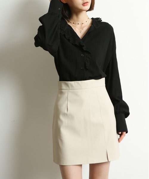 MAISON DE THERESE(メゾン ド テレーズ)の「コットンシャツ(シャツ/ブラウス・レディース・ホワイト/ブラック・MEDIUM/SMALL/LARGE)」の8枚目の写真
