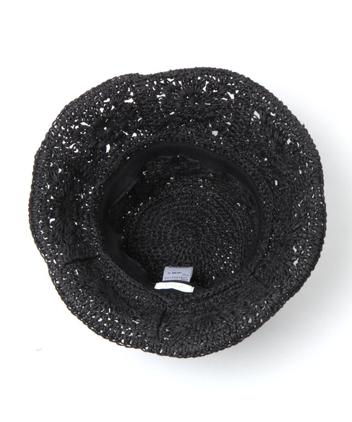 LOWRYS FARM（ローリーズファーム）の「スクエアガラペーパーハット　255570（ハット・レディース・ブラック/オフホワイト・FREE）」の6枚目の写真